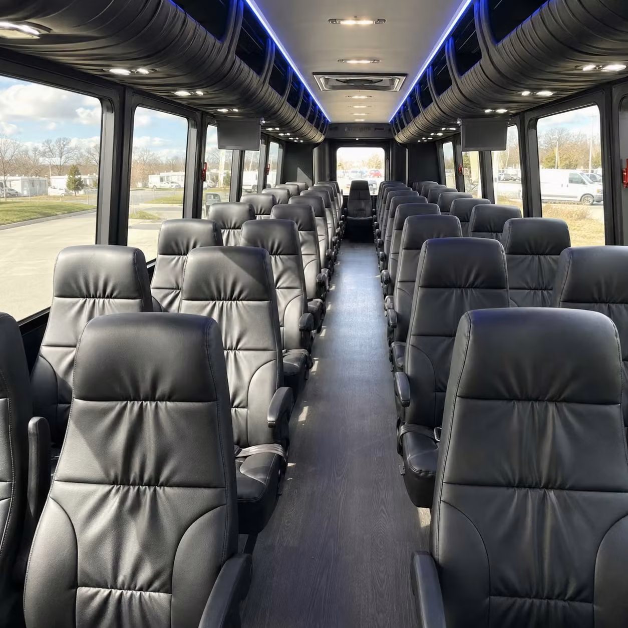 25 passenger minibus interior