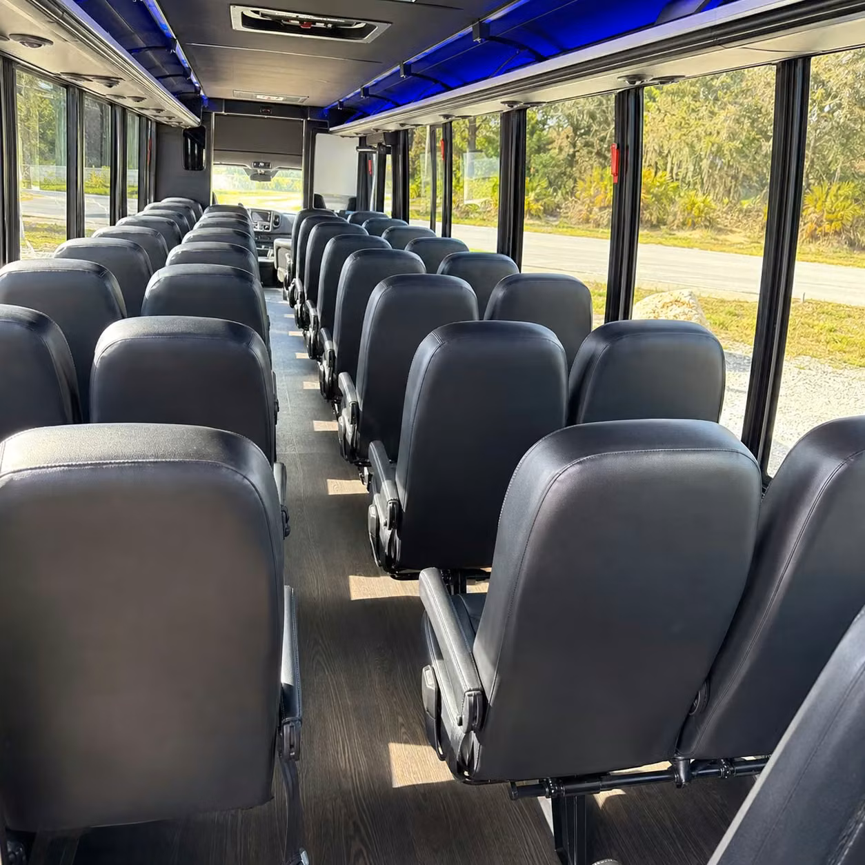 28 passenger minibus inside