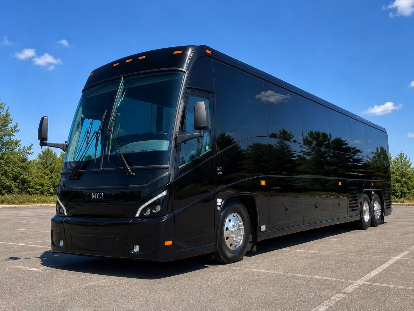menifee charter bus rental exterior